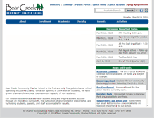 Tablet Screenshot of bearcreekschool.com